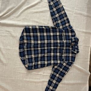 Orvis Blue and White Checkered Shirt